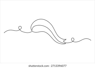 Moderna uma arte de linha contínua de uma forma em loop