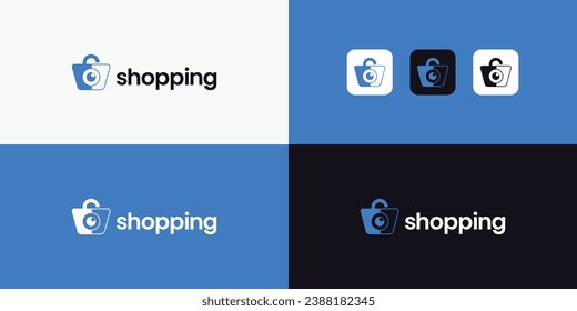 Modern Online Shop Logo design vector