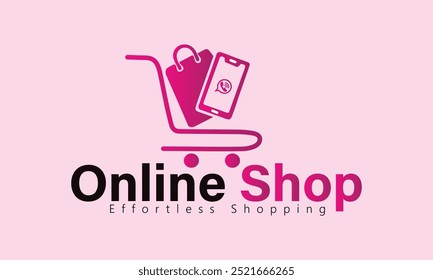 Modern Online Shop Logo designs Template