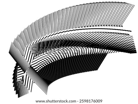 modern op art background, creative dynamic pattern, vector design element