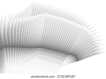 Fondo moderno de las líneas del arte del op con efecto de onda, composición abstracta original, estructura organizada compleja, construcción, elemento del diseño del Vector
