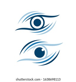 modern Optical Lens EyeLogo design vector for Ophthalmologist symbol