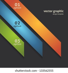 Modern Option Banner. Vector Design Background.