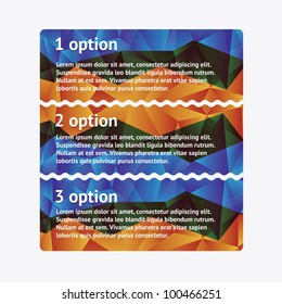 Modern option / progress background
