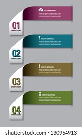 Modern options banner. Vector illustration. Eps 10.