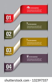Modern options banner. Vector illustration. Eps10 Format.