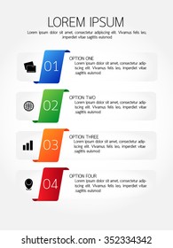 Modern Options infographic, Eps10, vector illustration.