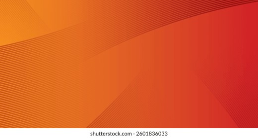 Modern orange abstract background with flowing wave lines. Dynamic wave. Smooth curve lines design element