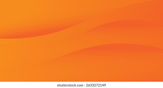 Fundo abstrato laranja moderno com linhas de onda fluindo. Onda dinâmica. Elemento de design de linhas de curva suave. Conceito de tecnologia futurista.