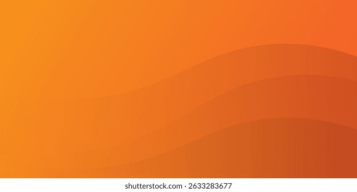 Modern orange abstract background with flowing wave lines. Dynamic wave. Smooth curve lines design element. Futuristic technology concept.