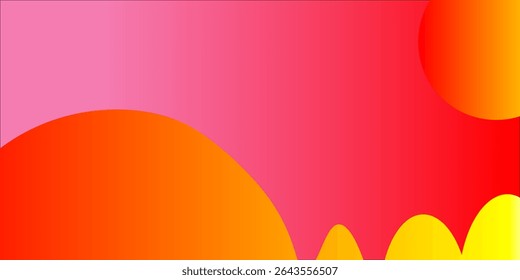 Modern orange abstract background with flowing wave lines. Dynamic wave. Smooth curve lines design element. Futuristic technology concept.