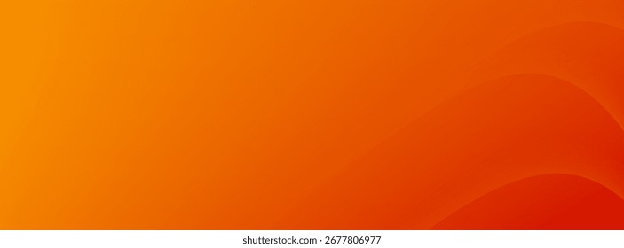 Moderner orangefarbener abstrakter Hintergrund mit fließenden Wellenlinien. Dynamische Welle Konstruktionselement für glatte Kurvenlinien. Futuristisches Technologiekonzept. Präsentation in Unternehmen, Poster, einfaches Design