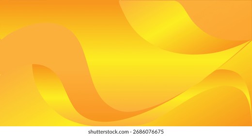 Modern orange abstract background with flowing wave lines. Dynamic wave. Smooth curve lines design element. Futuristic technology concept.