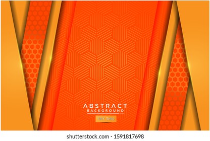 Modern orange abstract background with futuristic style design