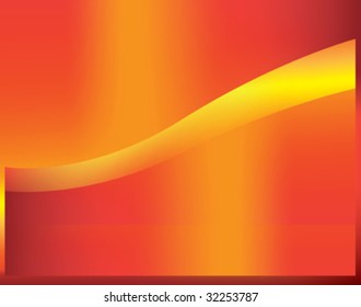 A modern orange abstract background using gradient mesh and blends.