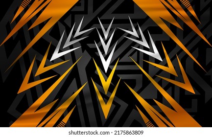 Modern orange abstract futuristic and geometric background