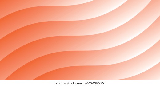 Fondo abstracto naranja moderno de la onda del gradiente