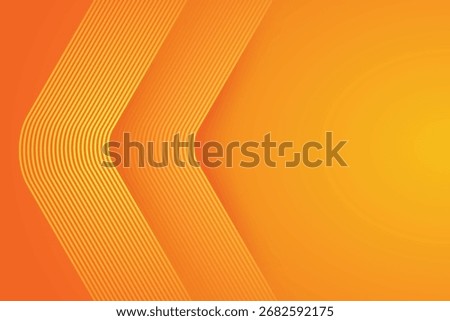 Modern orange abstract Minimal pattern background. Vibrant gradient geometric lines. 