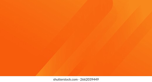 Modern orange background with diagonal lines. Dynamic shapes abstract
