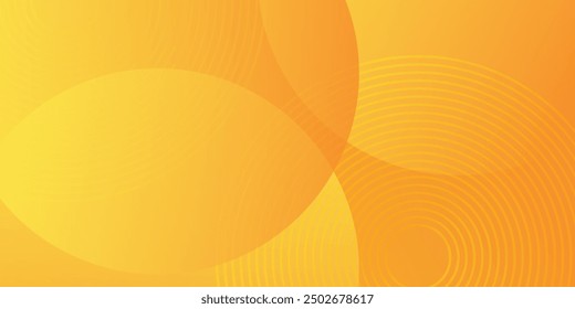 Modern orange background for presentation design with line effect decoration. Circle style concept modern graphic design element. Eps10