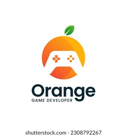 Modern orange and board game combination logo. It is suitable for use for game logos.