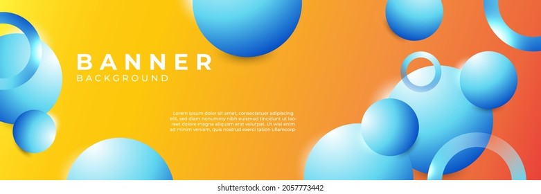 Modern orange digital technology abstract banner background. Futuristic, engineering, technology background. Futuristic digital science technology concept for web banner template or brochure