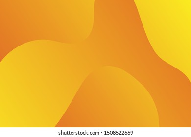 Modern orange geometric background. Liquid, fluid shapes composition. Eps10 vector.