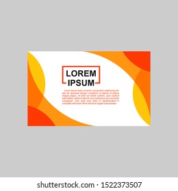 modern orange geometric banner designs