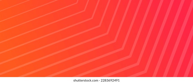 Modern orange gradient backgrounds with lines. Header banner. Bright geometric abstract presentation backdrops. Vector illustration