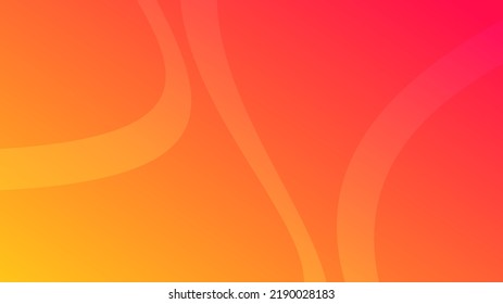 Modern orange gradient backgrounds with wave lines. Header banner. Bright geometric abstract presentation backdrops. Vector illustration