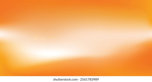 Modern orange gradient vector background simple cloud art simple