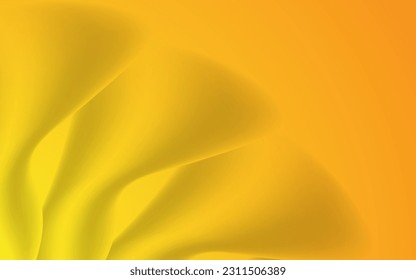 Composición de formas onduladas con degradado de color naranja moderno. fondo abstracto de diseño futurista