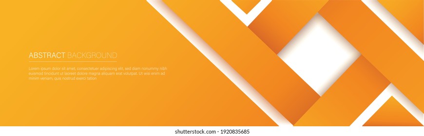 modern orange line banner. vector illustration