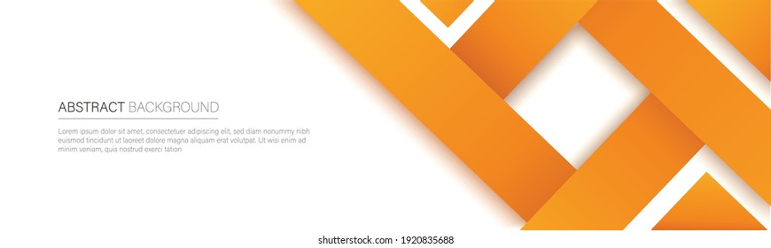 modern orange line banner. vector illustration