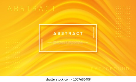 Modern orange liquid wave background. Dynamic abstract orange texture vector background. Eps10 vector illustration.