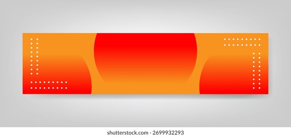 Fondo de Anuncio LinkedIn de degradado naranja y rojo moderno