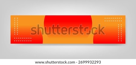 Modern Orange and Red Gradient LinkedIn Banner Background