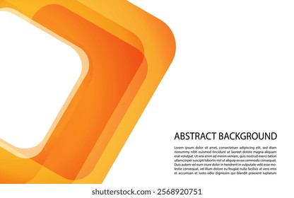 A modern orange vector background with smooth gradients and abstract shapes, perfect for covers, brochures, and presentations.
