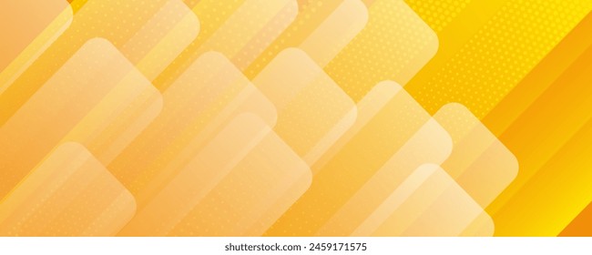 Modern orange yellow abstract background banner. Illustration vector technology background, for design brochure, flyer. Geometric shapes wallpaper for poster, certificate.