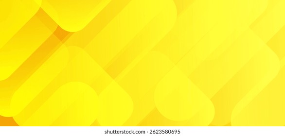 Banner de fundo abstrato amarelo alaranjado moderno. Ilustração de fundo de tecnologia de vetor, para brochura de design, site, folheto. Formas geométricas papel de parede para cartaz, certificado