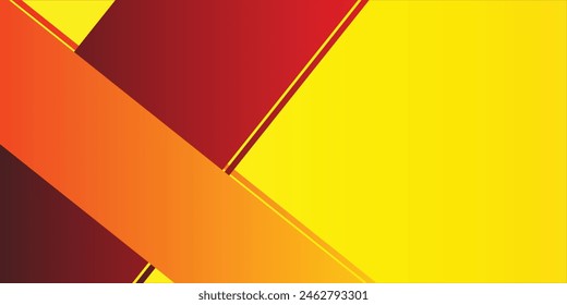 Modern orange yellow banner geometric shapes corporate abstract technology background. Vector abstract graphic design banner pattern presentation vector