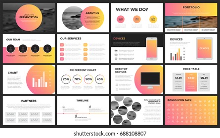 Modern Orange and Yellow Gradient Presentation Template. You can use it presentation, flyer and leaflet, corporate report, marketing, pitch, annual report, catalog.