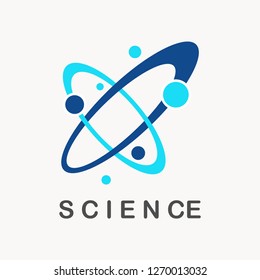 Modern Orbit Tech Logo Template Design. Creative Vector Emblem, for Icon or Design Concept. - Vector