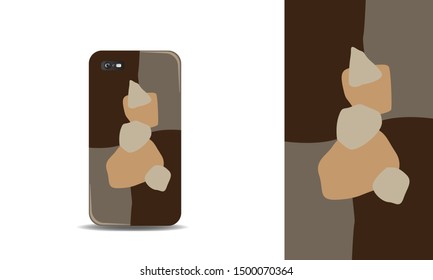 modern organic abstract phone case vector design template. eps10