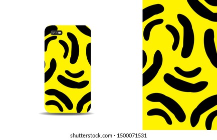 modern organic abstract phone case vector design template. eps10