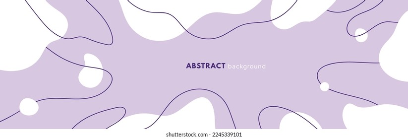 Modern organic background. Abstract elements, wave and dynamic line. Compositions of colored spots. Flat vector illustration