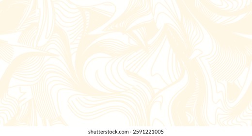 Modern organic lines seamless pattern. Abstract geometric design and shapes. Vector illustration
