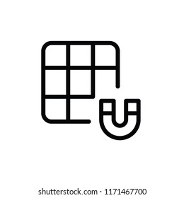 modern organize button icon