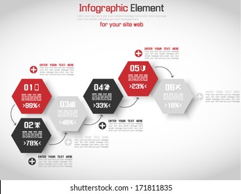MODERN ORIGAMI BUSINESS  STYLE OPTIONS BANNER FOR WEB SITE RED