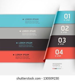 Modern origami style options banner. Vector illustration. can be used for workflow layout, diagram, number options, step up options, web design, infographics.